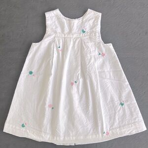 Baby girl Jacadi Summer Dress - white with pink/green - size 24 months​